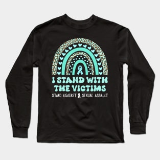 I Stand With The Victims Sexual Assault Awareness Long Sleeve T-Shirt